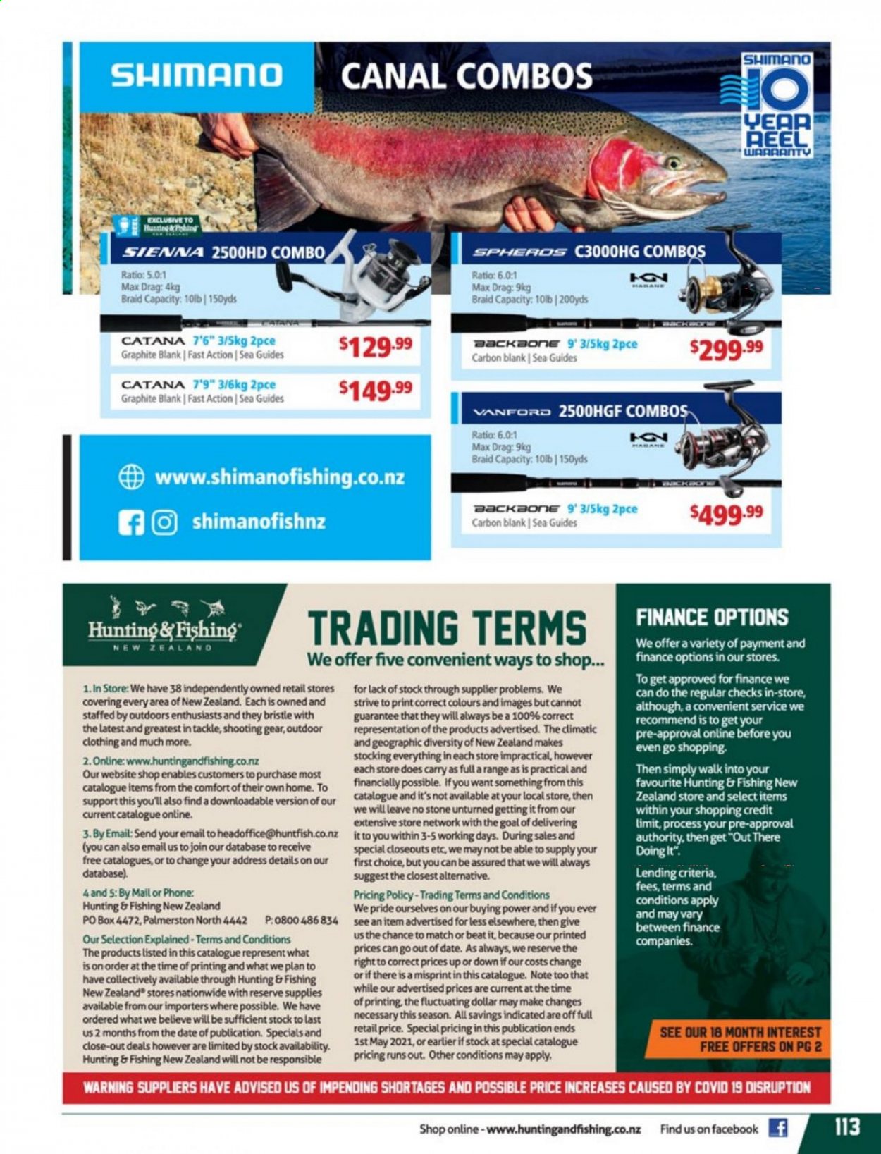 Hunting & Fishing mailer . Page 113.