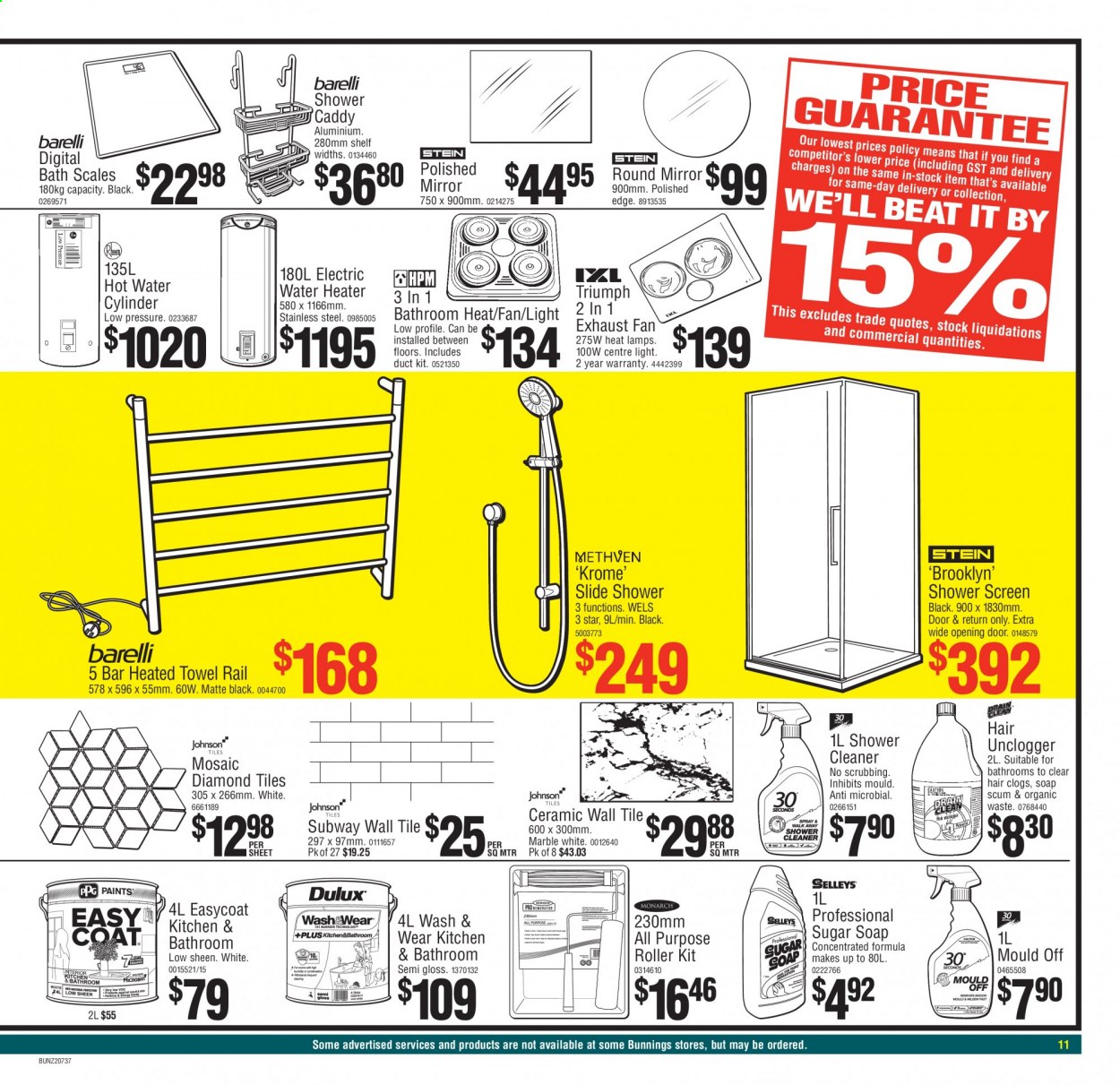 Bunnings Warehouse mailer  - 01.07.2021 - 31.07.2021. Page 11.