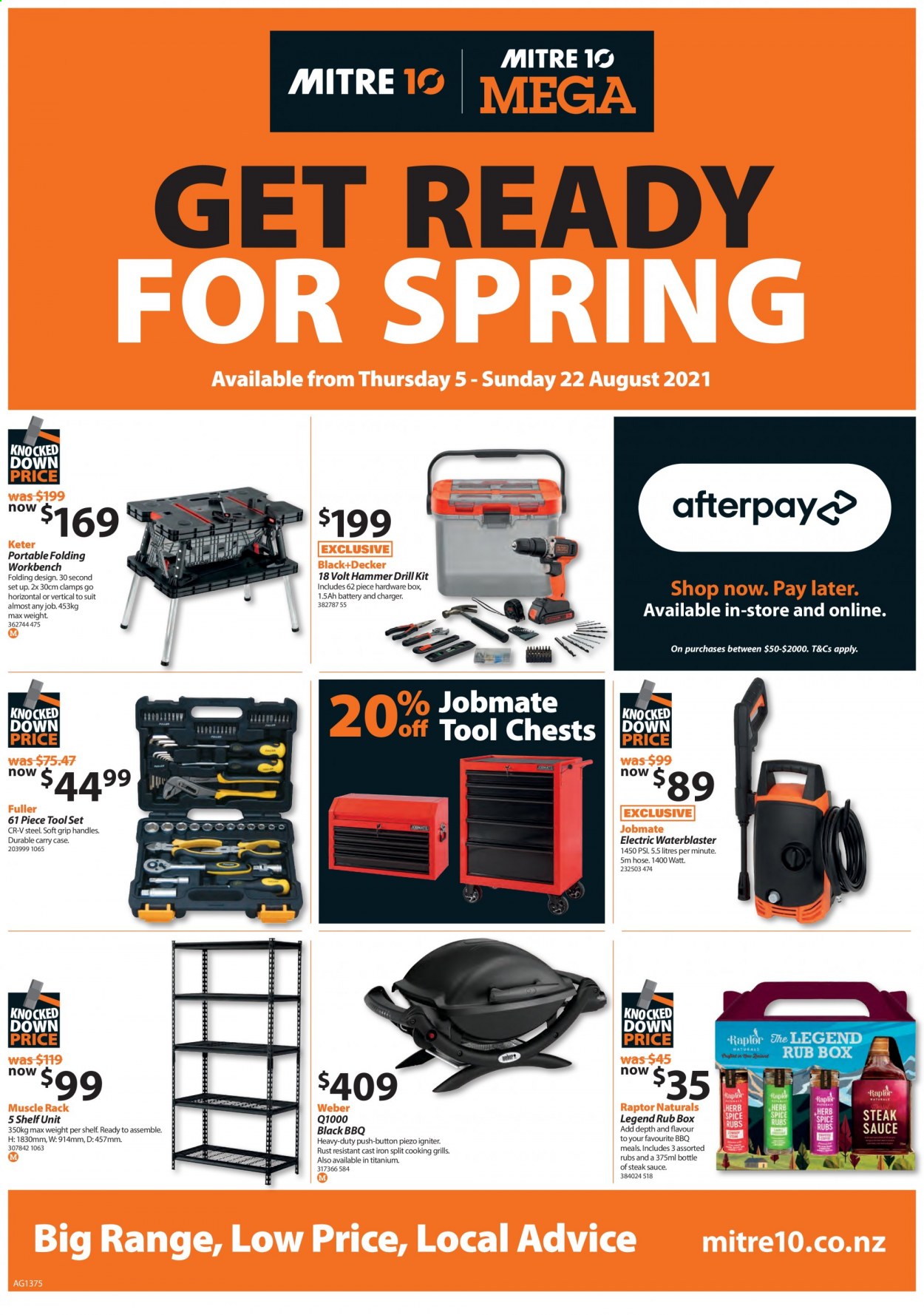 Mitre 10 mailer  - 05.08.2021 - 22.08.2021. Page 1.