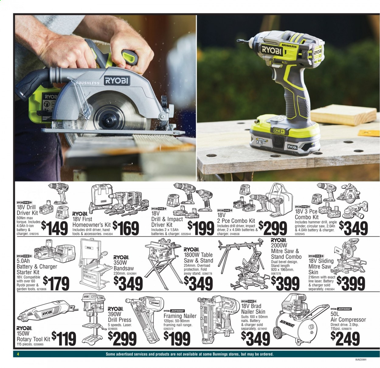 Bunnings Warehouse mailer  - 24.08.2021 - 05.09.2021. Page 4.