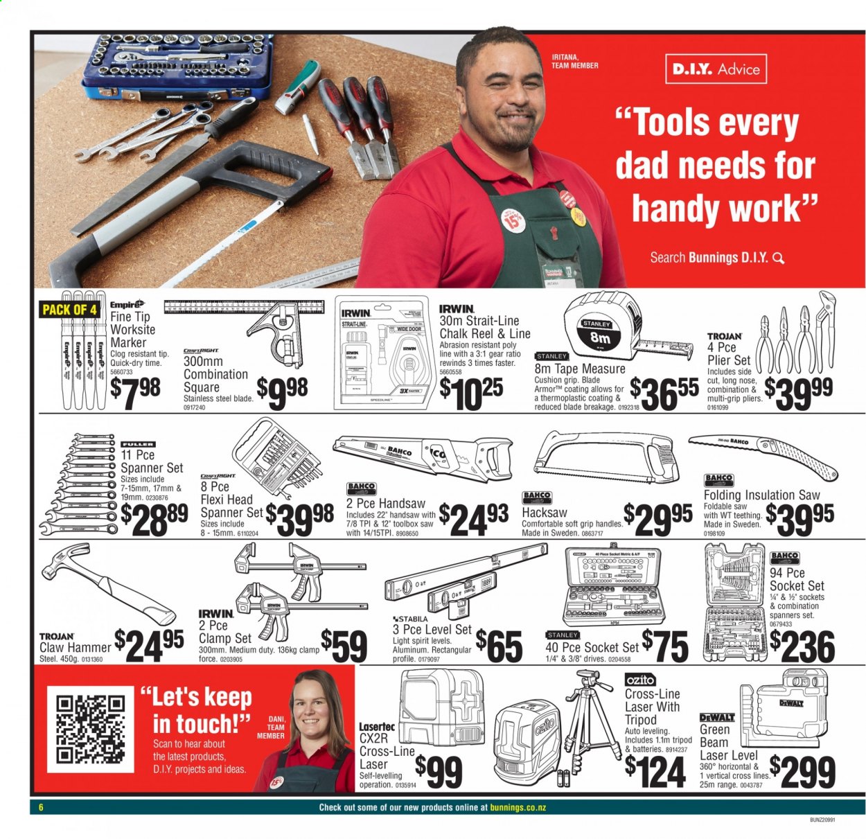 Bunnings Warehouse mailer  - 24.08.2021 - 05.09.2021. Page 6.