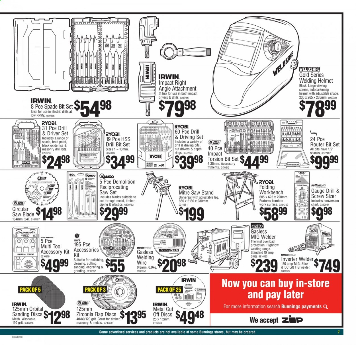 Bunnings Warehouse mailer  - 24.08.2021 - 05.09.2021. Page 7.