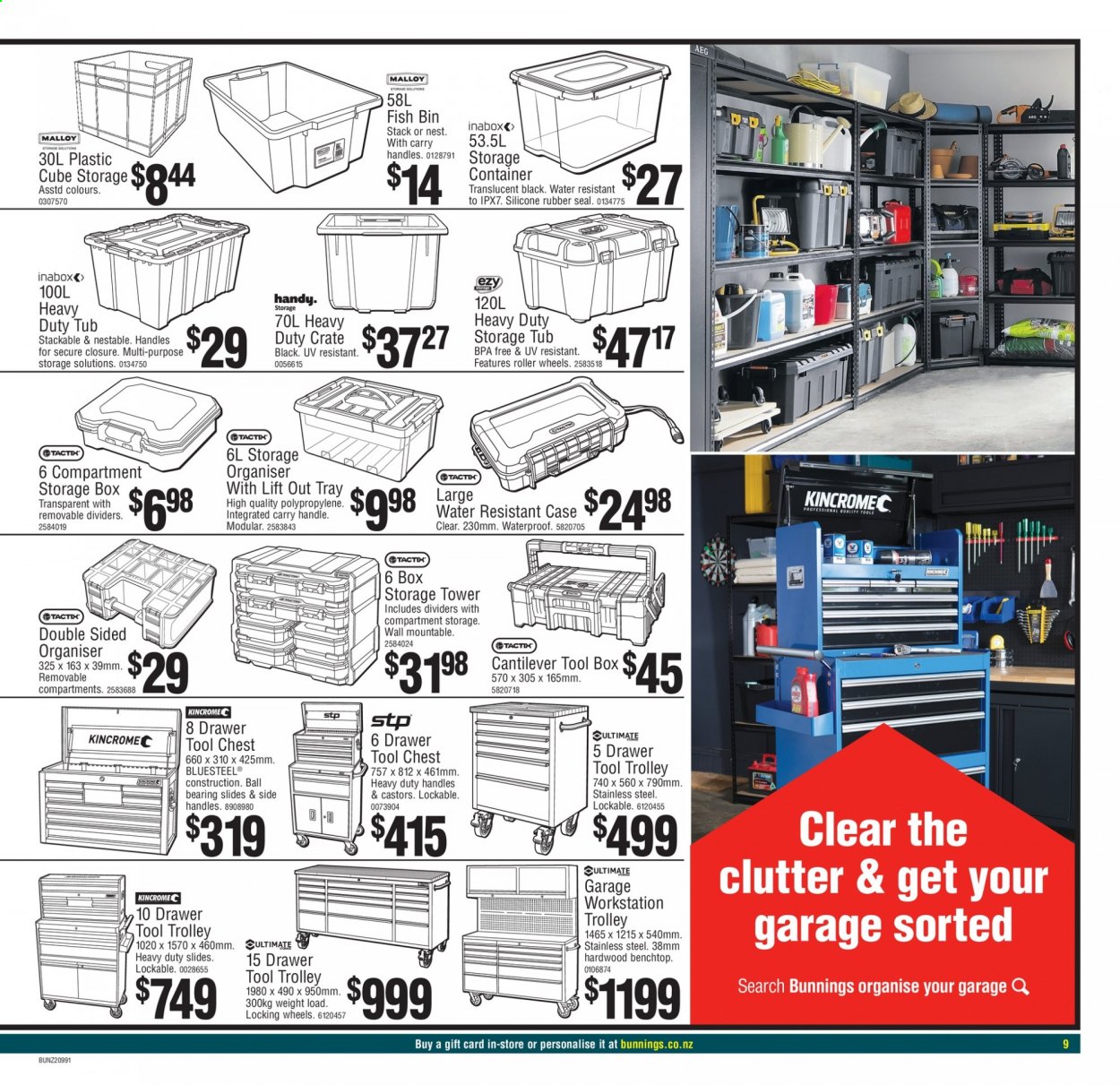 Bunnings Warehouse mailer  - 24.08.2021 - 05.09.2021. Page 9.