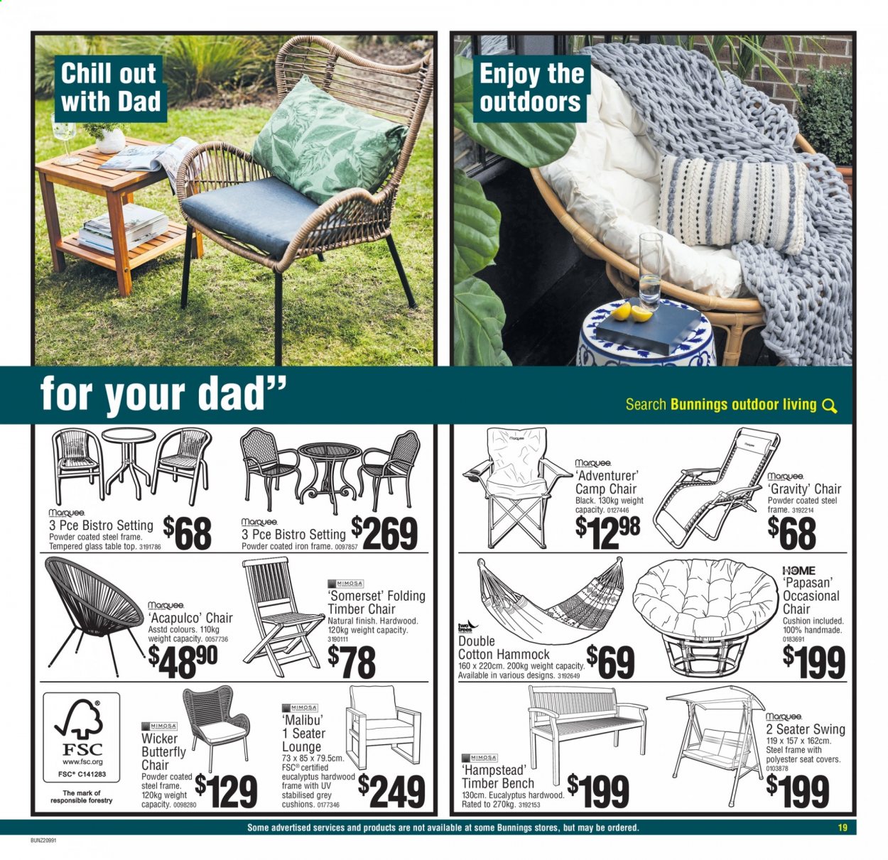 Bunnings Warehouse mailer  - 24.08.2021 - 05.09.2021. Page 19.
