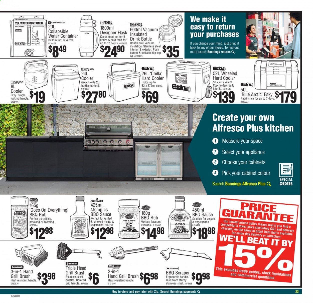 Bunnings Warehouse mailer  - 24.08.2021 - 05.09.2021. Page 23.