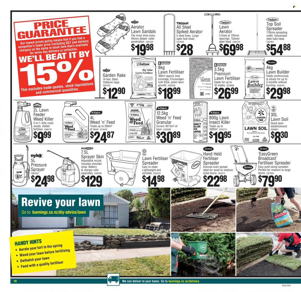 Bunnings Warehouse mailer . Page 10.