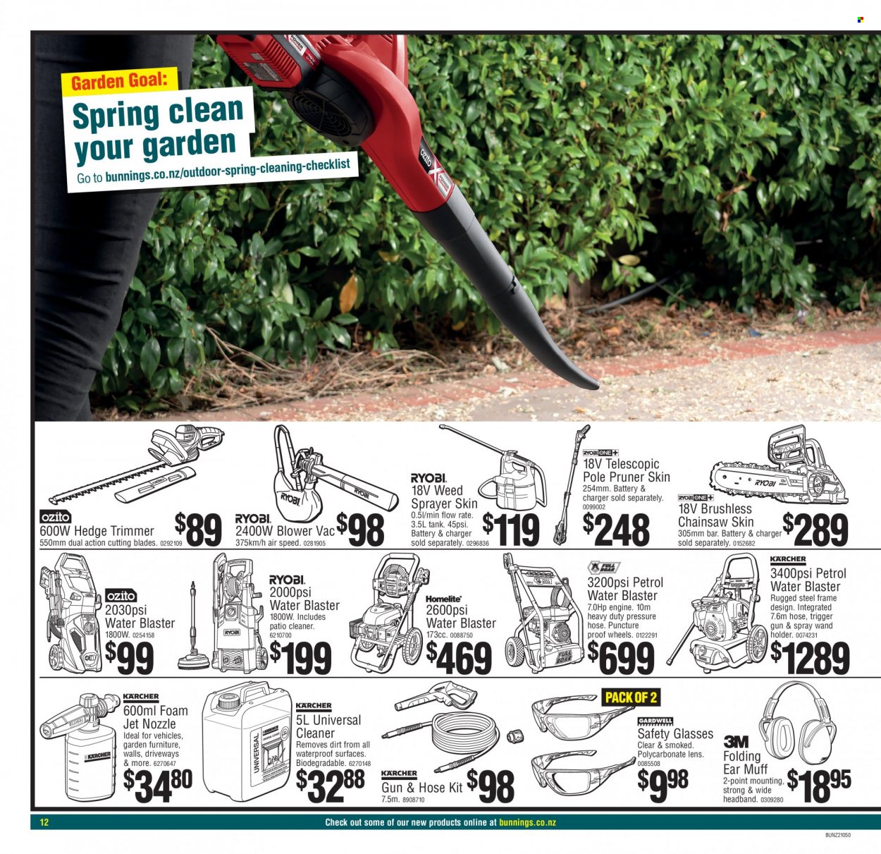 Bunnings Warehouse mailer . Page 12.