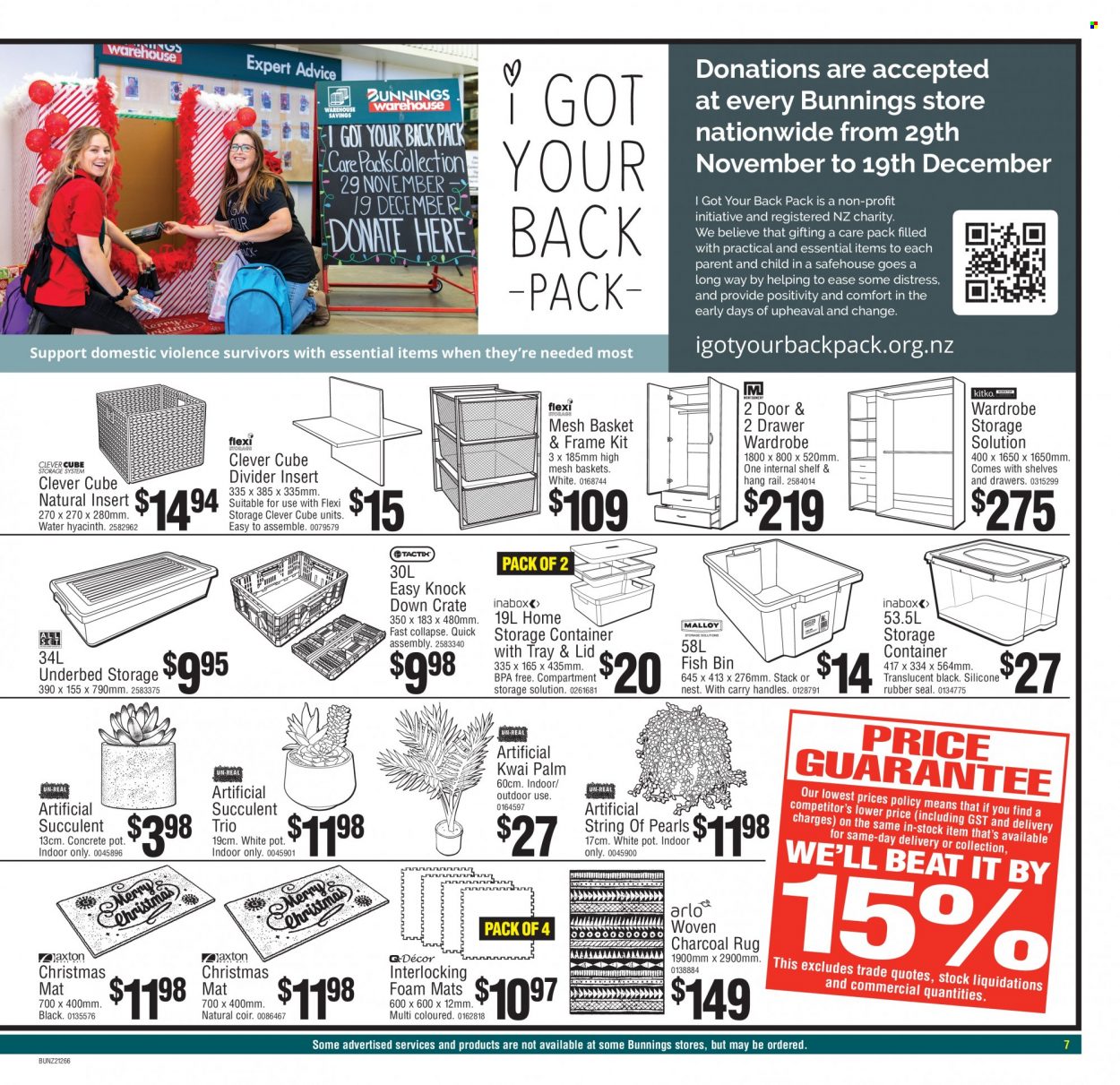 Bunnings Warehouse mailer  - 29.12.2021 - 29.12.2021. Page 7.