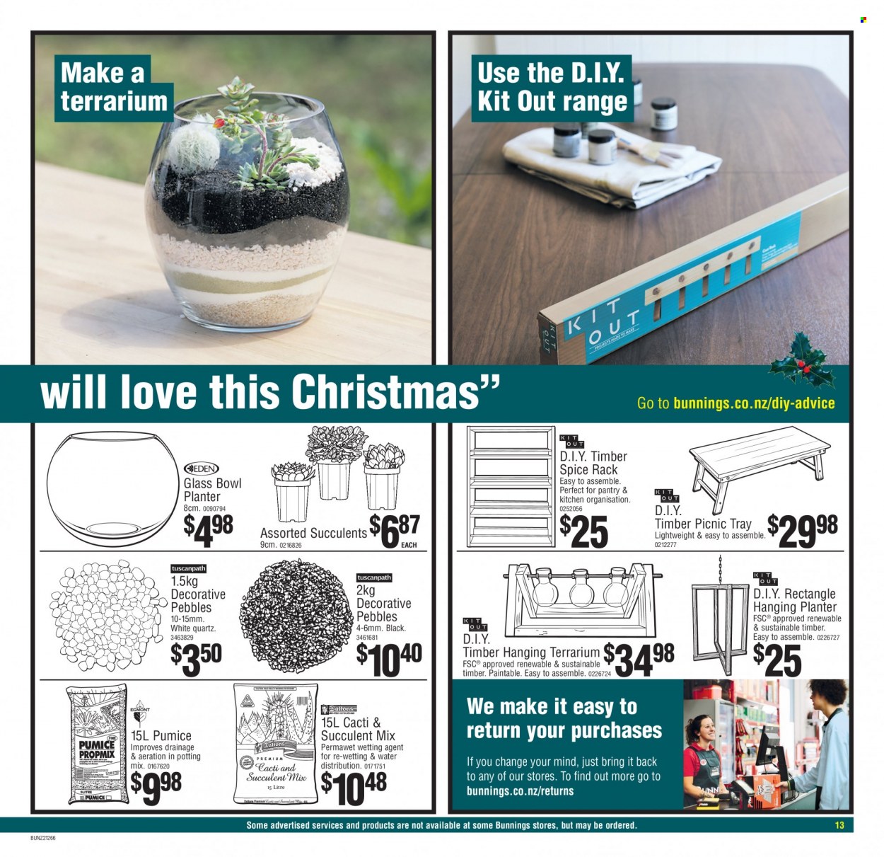 Bunnings Warehouse mailer  - 29.12.2021 - 29.12.2021. Page 13.