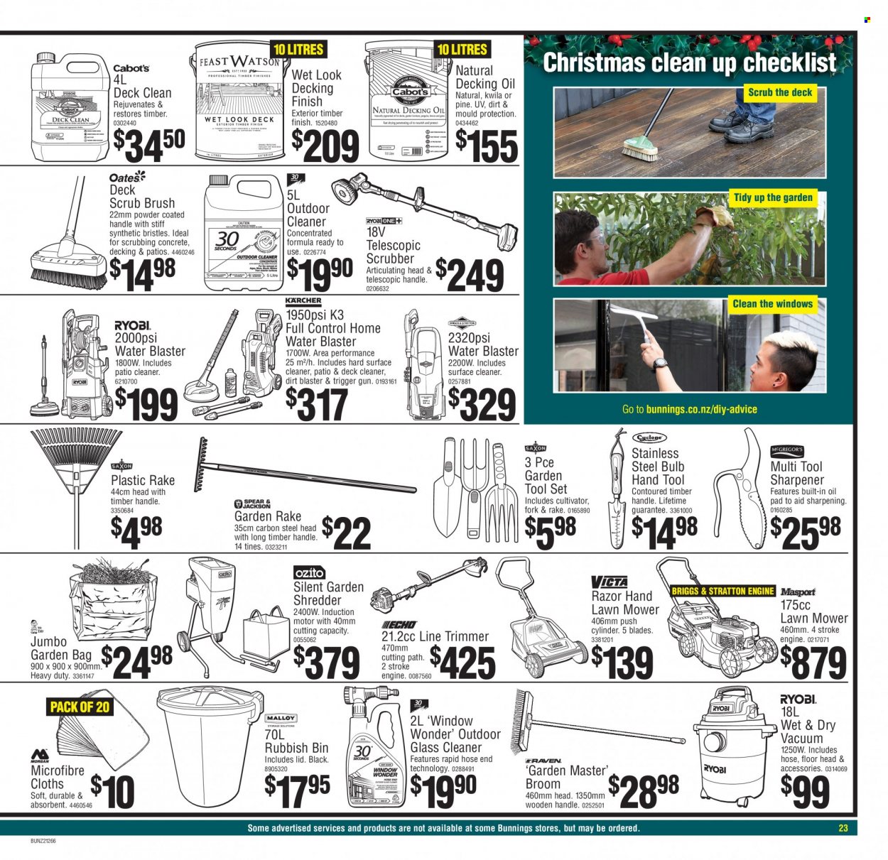 Bunnings Warehouse mailer  - 29.12.2021 - 29.12.2021. Page 23.