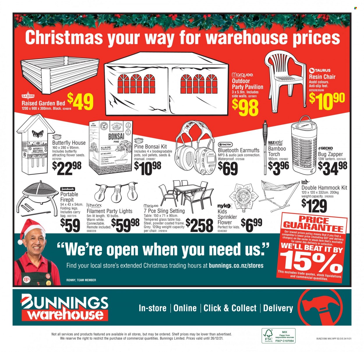 Bunnings Warehouse mailer  - 29.12.2021 - 29.12.2021. Page 24.