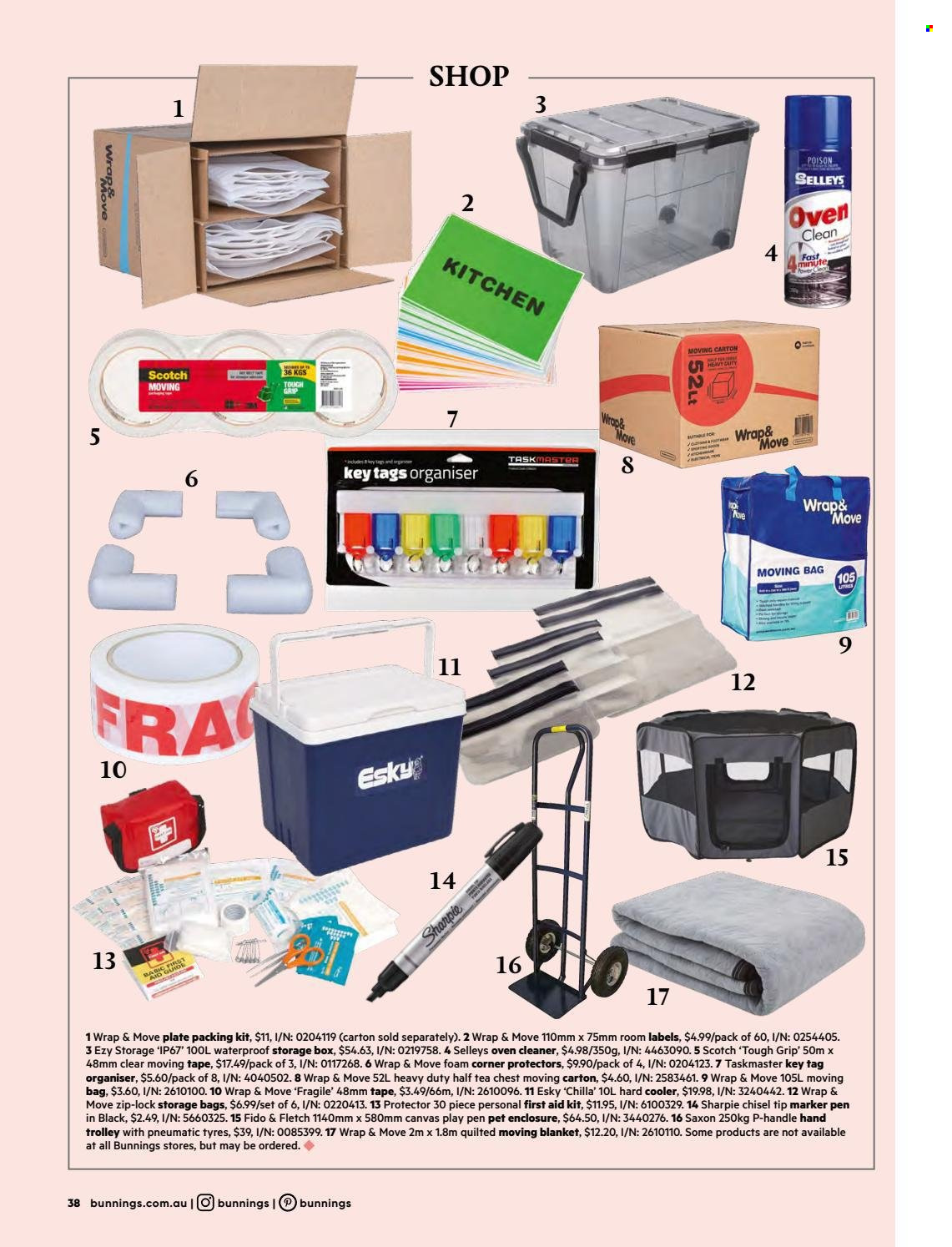 Bunnings Warehouse mailer  - 01.01.2022 - 31.01.2022. Page 38.