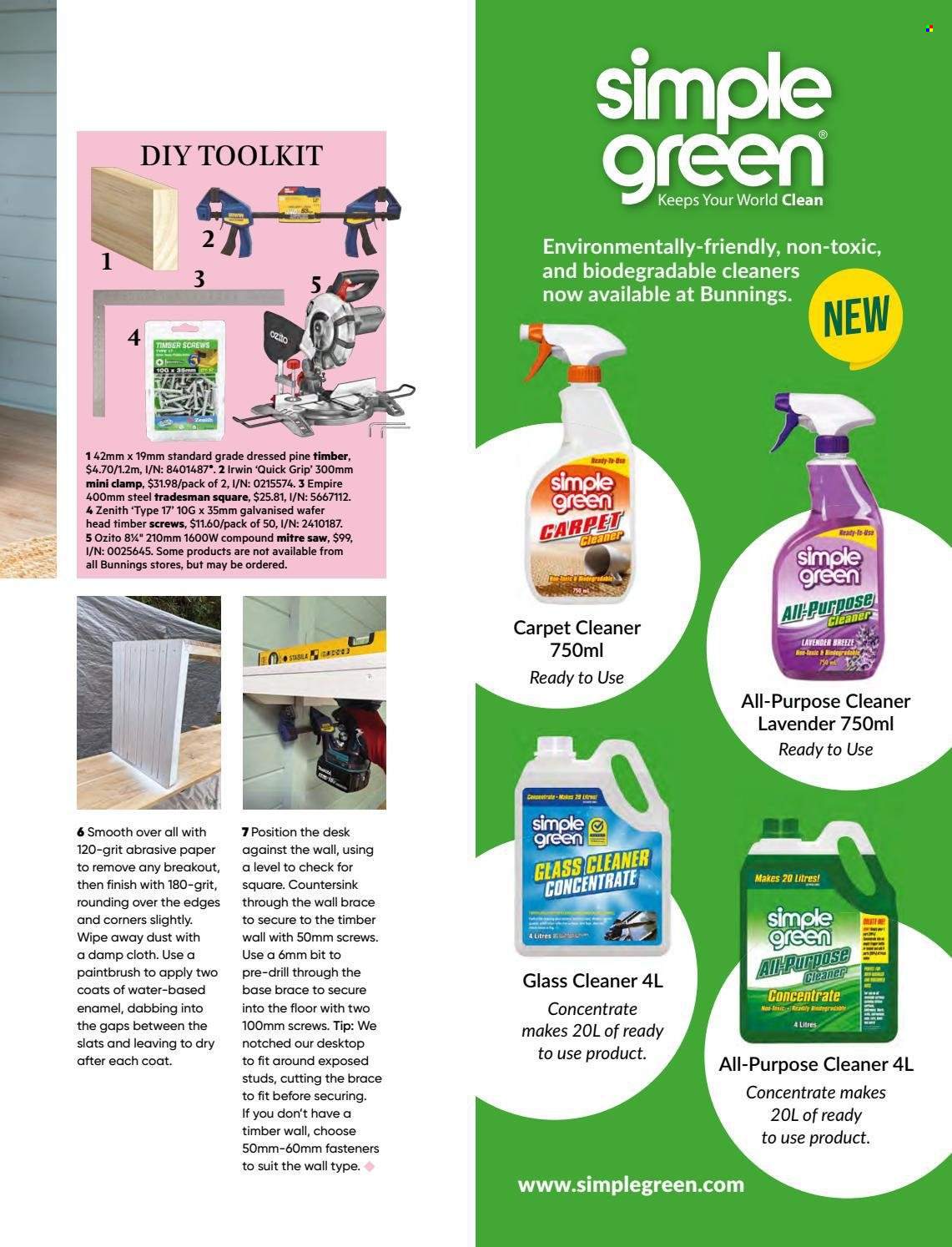 Bunnings Warehouse mailer  - 01.01.2022 - 31.01.2022. Page 77.