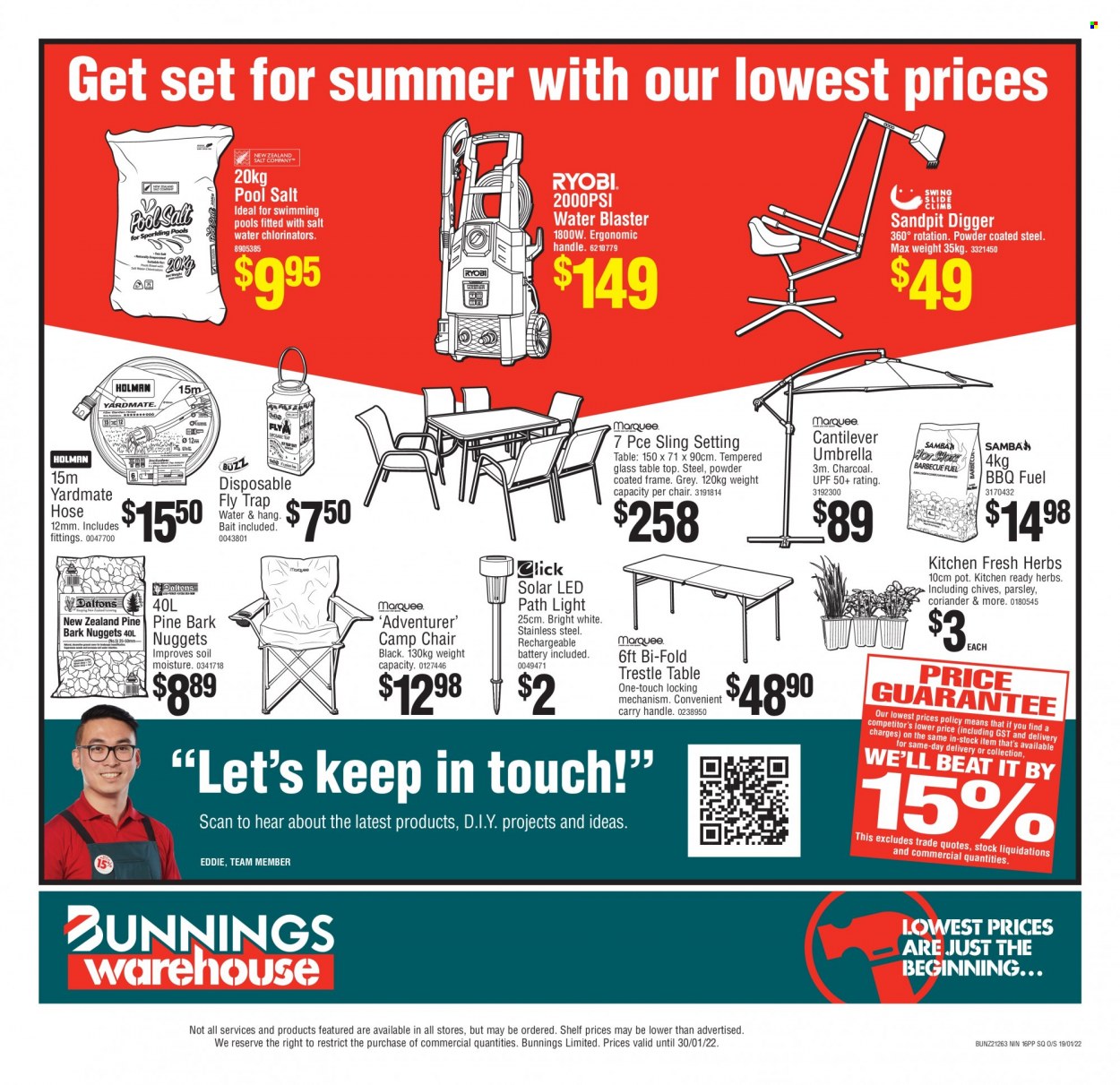 Bunnings Warehouse mailer  - 19.01.2022 - 30.01.2022. Page 16.