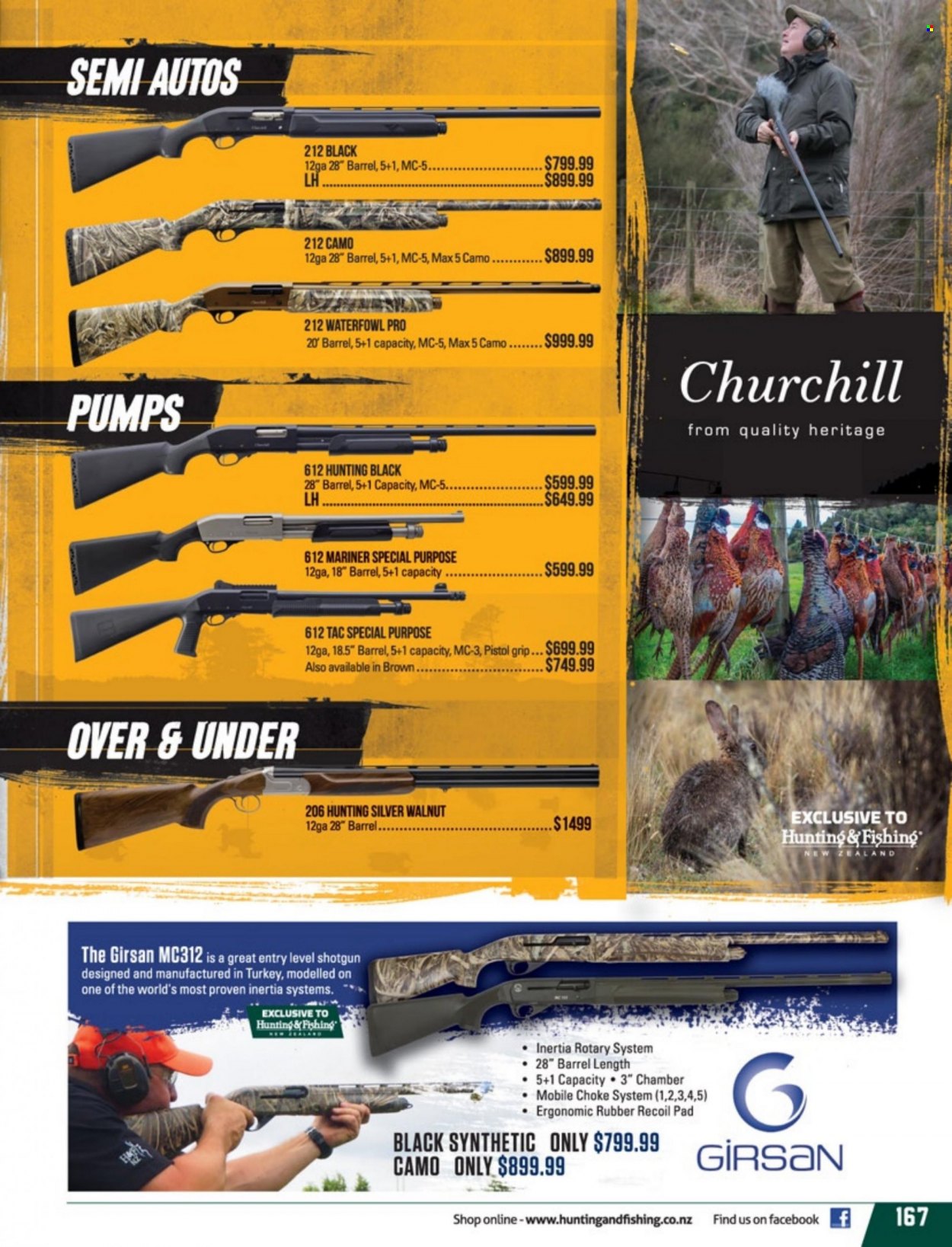 Hunting & Fishing mailer . Page 167.