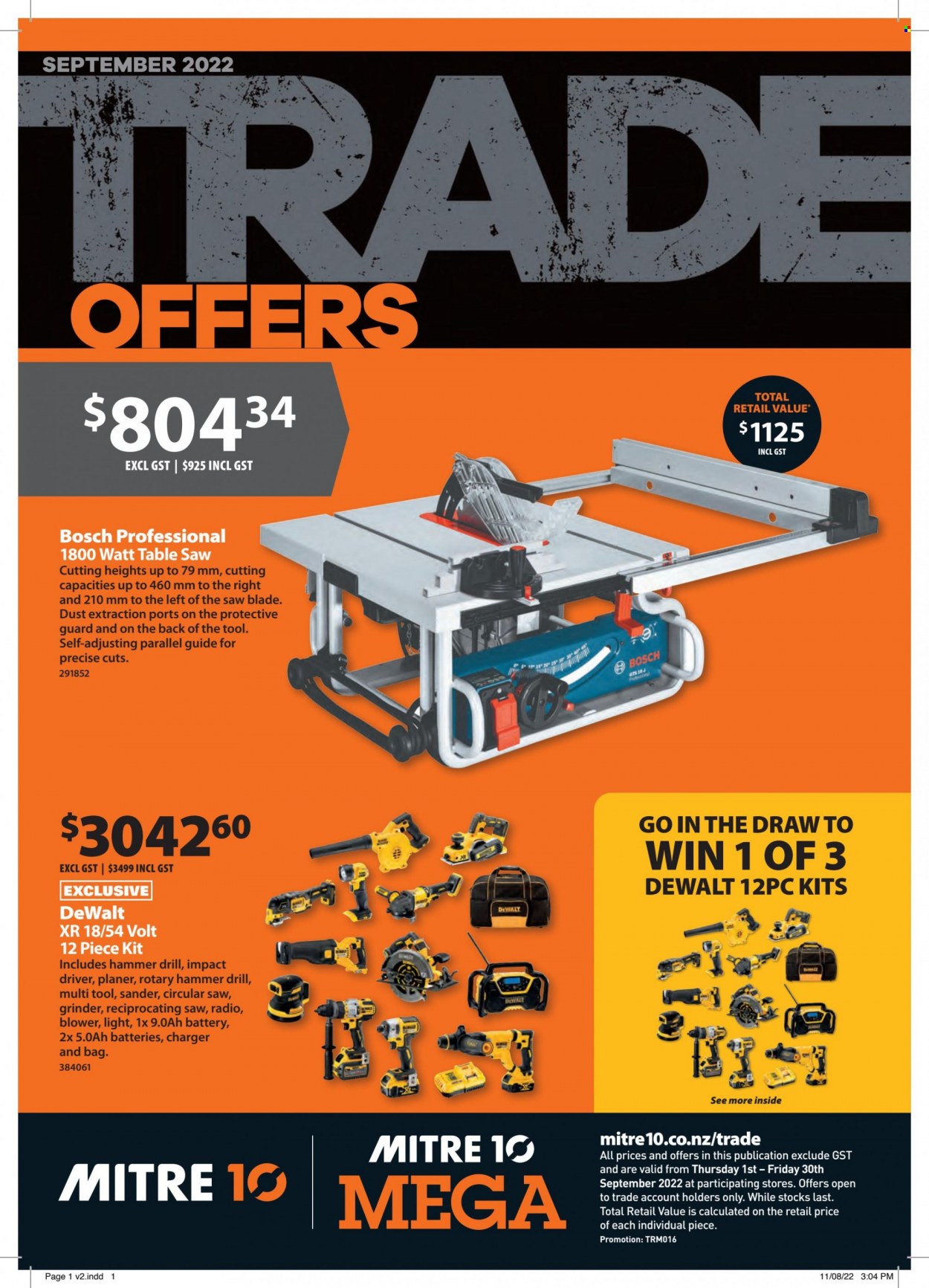 Mitre 10 mailer  - 01.09.2022 - 30.09.2022. Page 1.