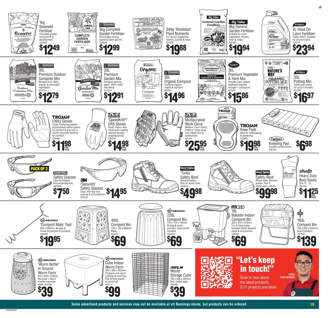 Bunnings Warehouse mailer . Page 15.