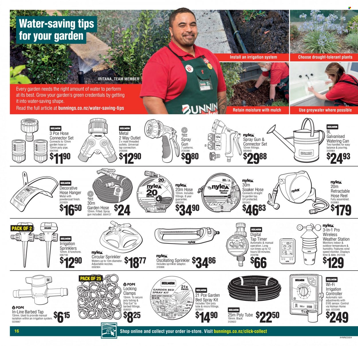Bunnings Warehouse mailer . Page 16.