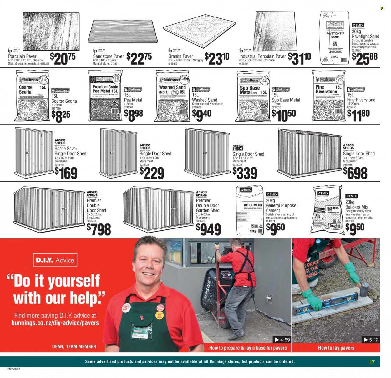 Bunnings Warehouse mailer . Page 17.