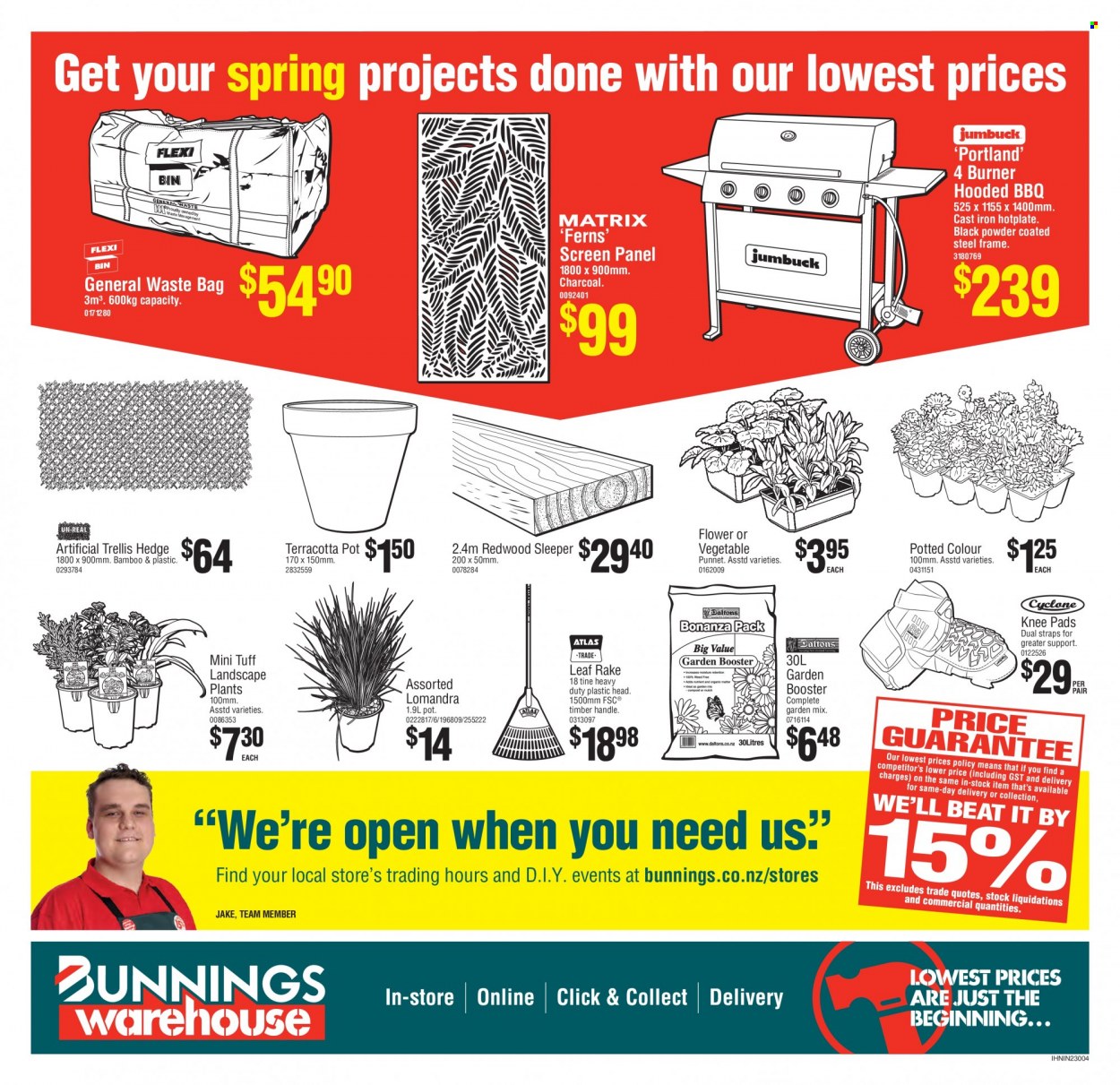 Bunnings Warehouse mailer . Page 24.