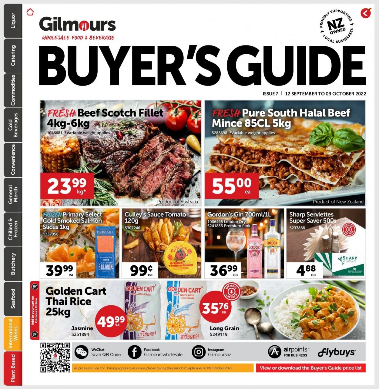 Gilmours mailer  - 12.09.2022 - 09.10.2022. Page 1.