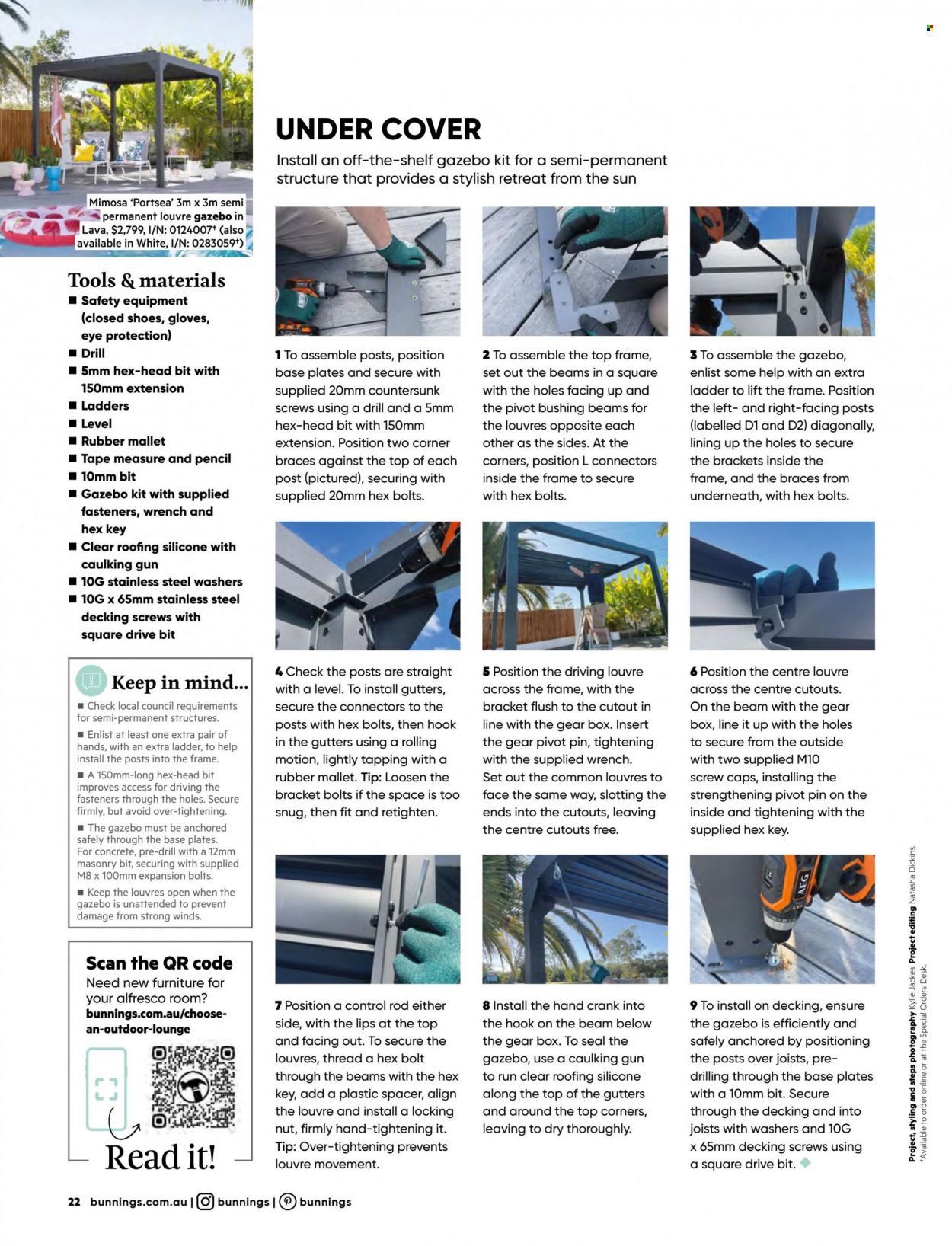 Bunnings Warehouse mailer  - 01.10.2022 - 31.10.2022. Page 22.