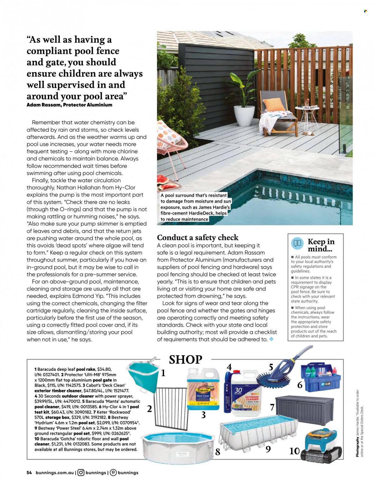 Bunnings Warehouse mailer  - 01.10.2022 - 31.10.2022. Page 54.