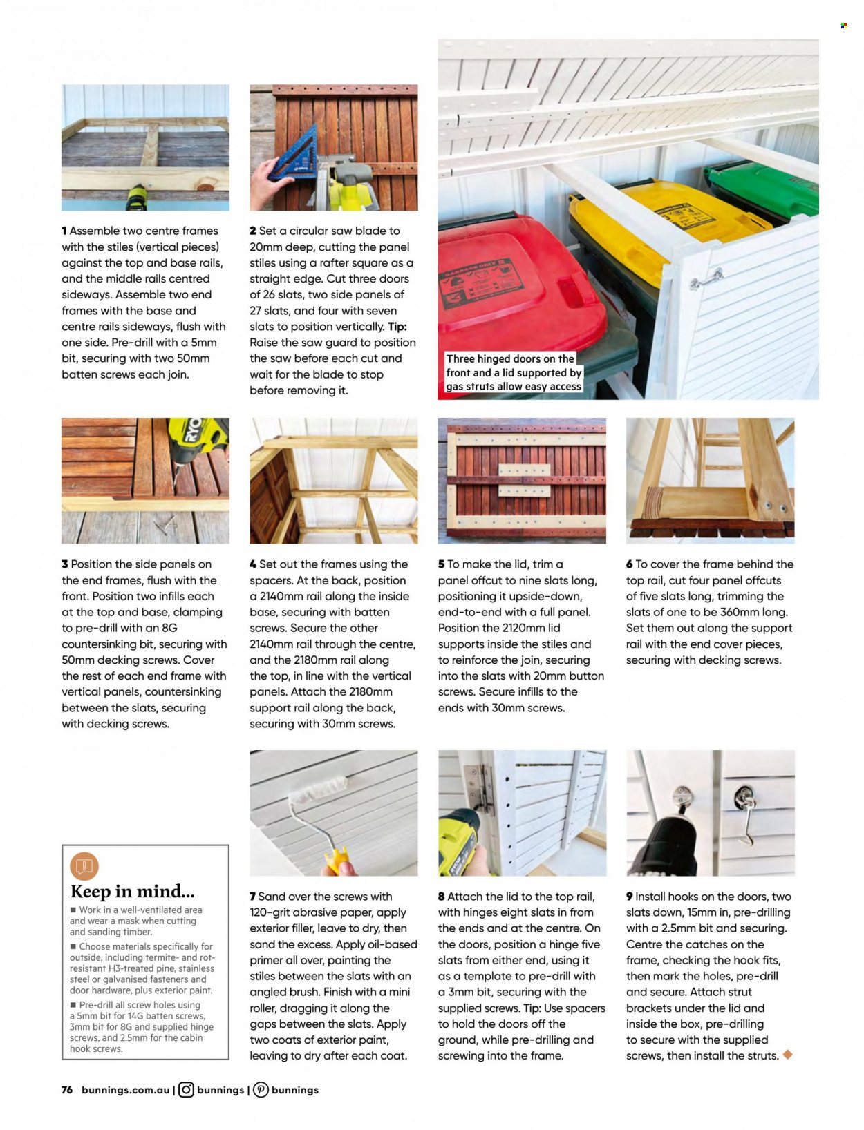 Bunnings Warehouse mailer  - 01.10.2022 - 31.10.2022. Page 76.