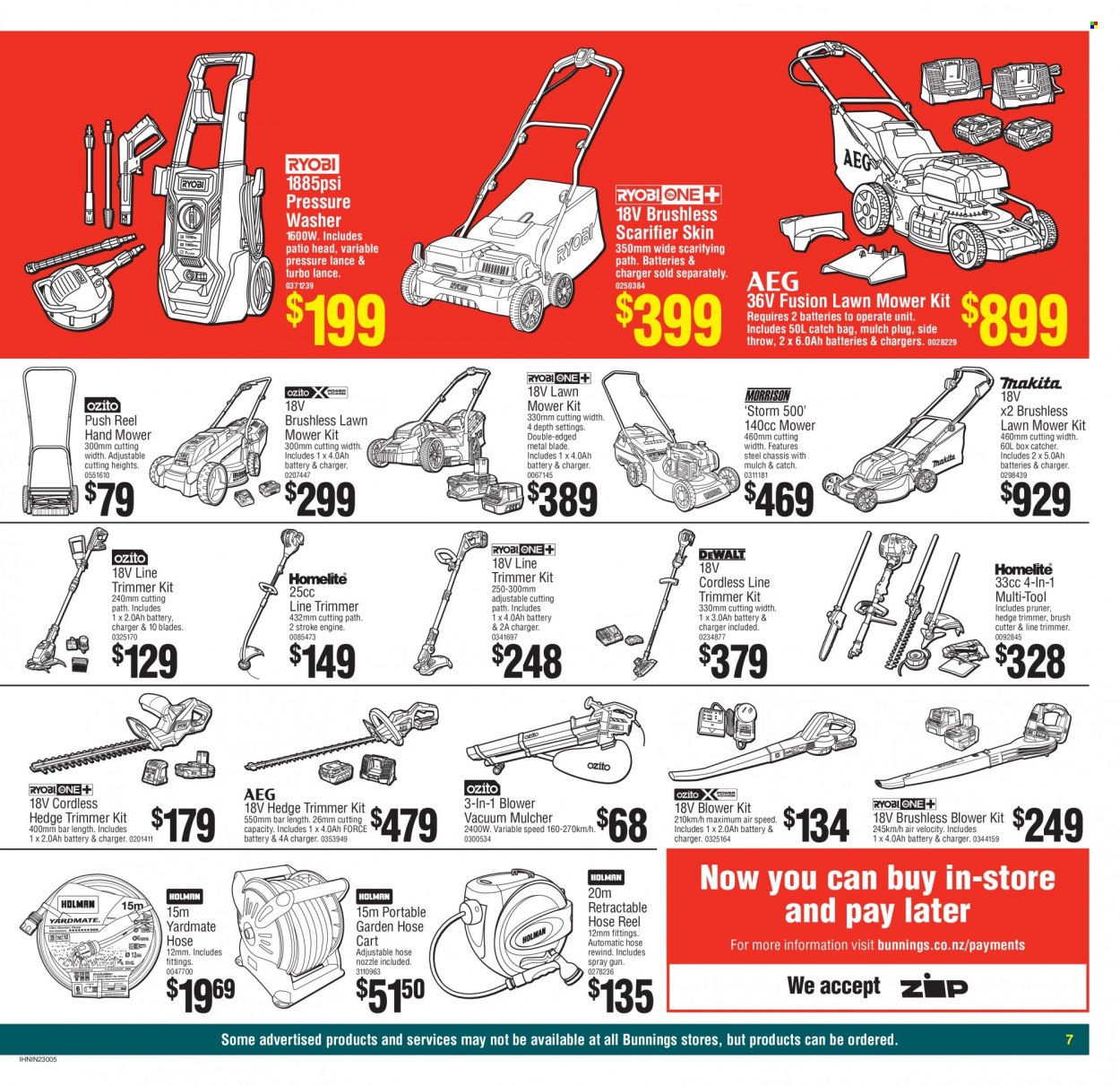 Bunnings Warehouse mailer . Page 7.