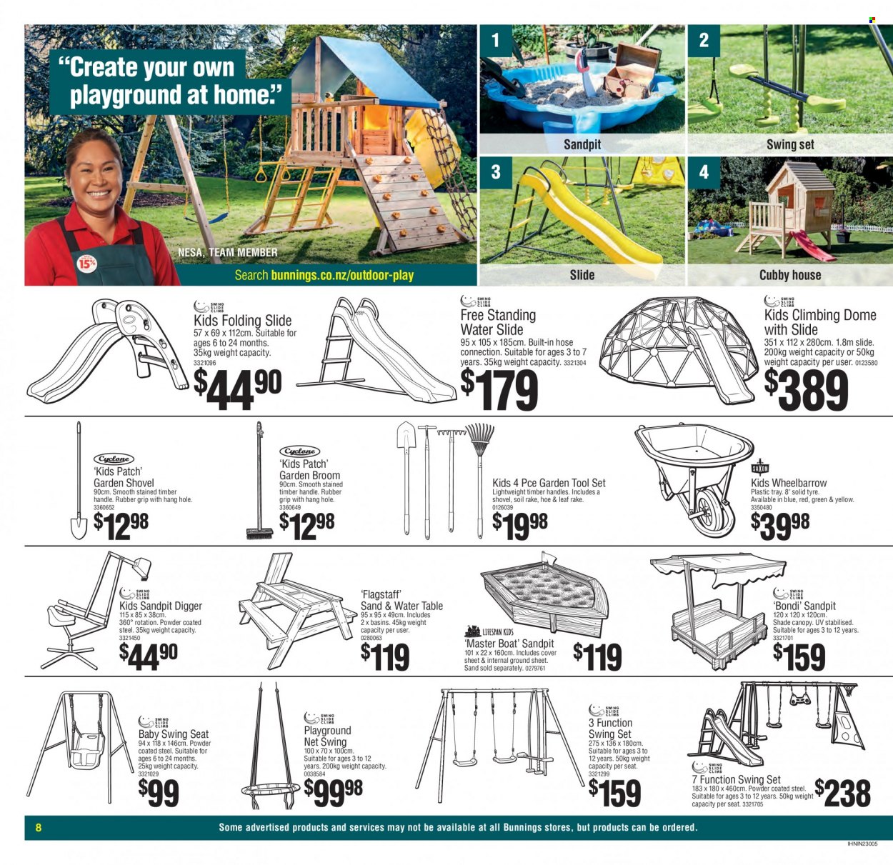 Bunnings Warehouse mailer . Page 8.