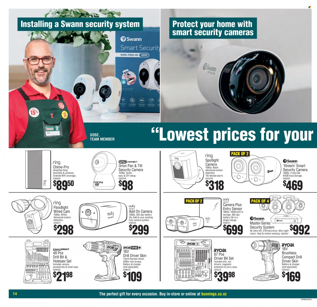 Bunnings Warehouse mailer . Page 14.