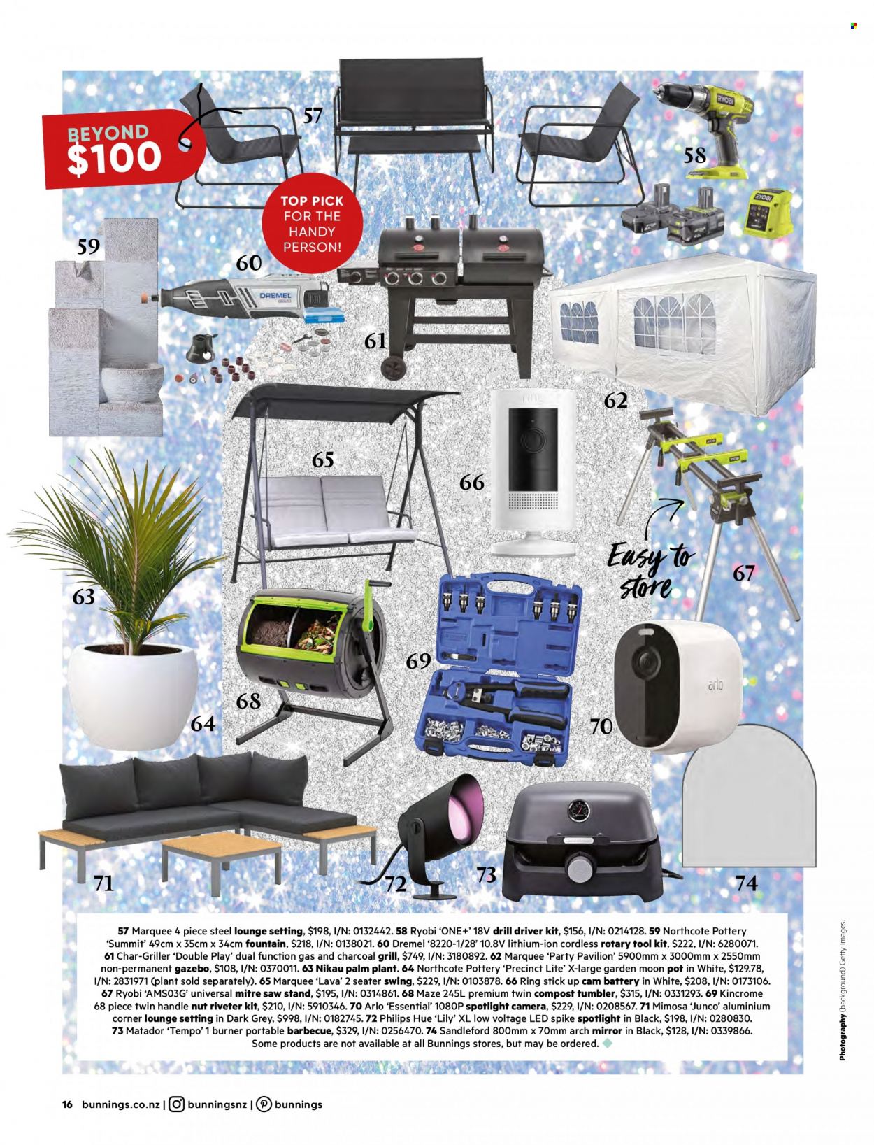 Bunnings Warehouse mailer . Page 16.