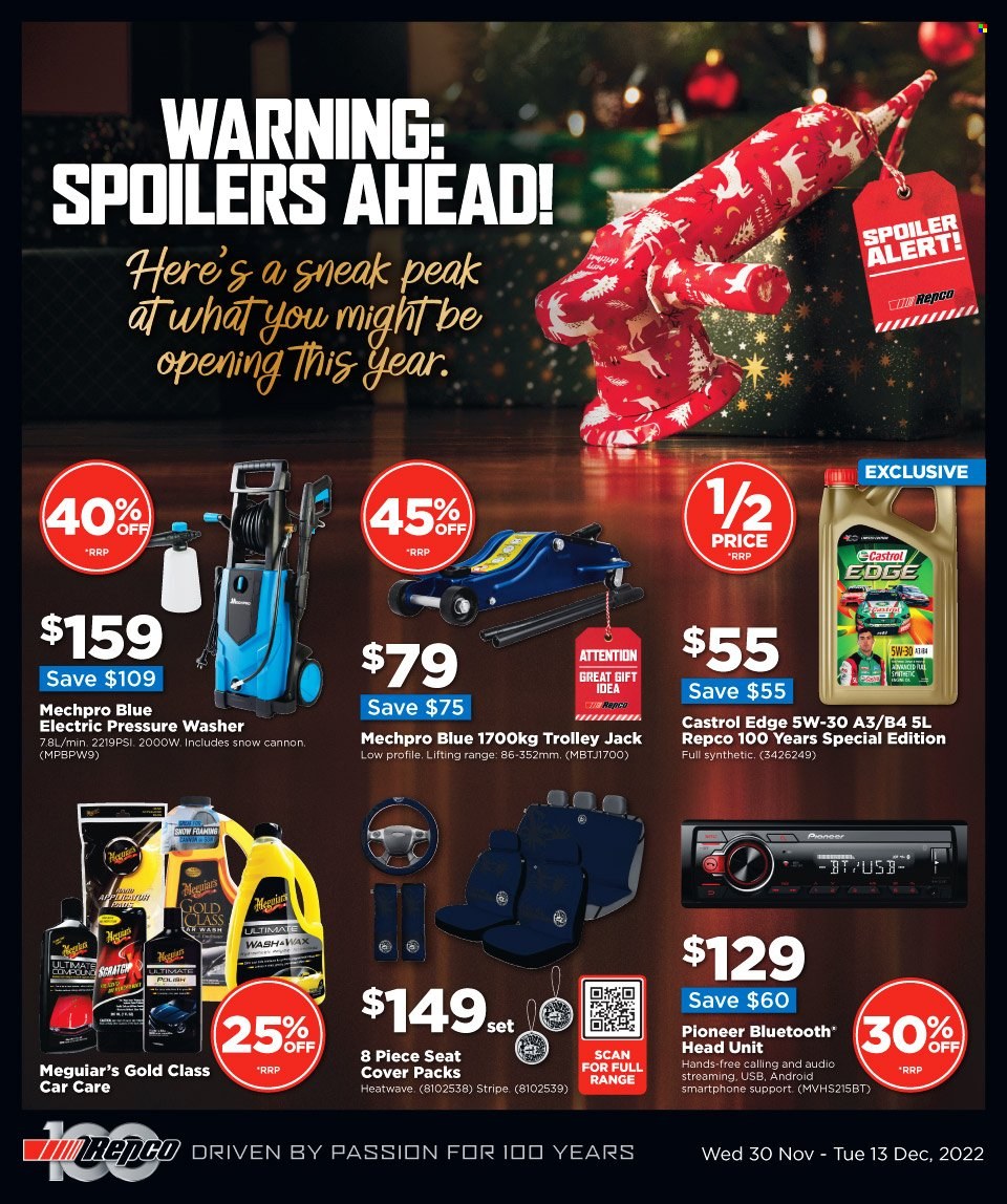 Repco mailer  - 30.11.2022 - 13.12.2022. Page 1.