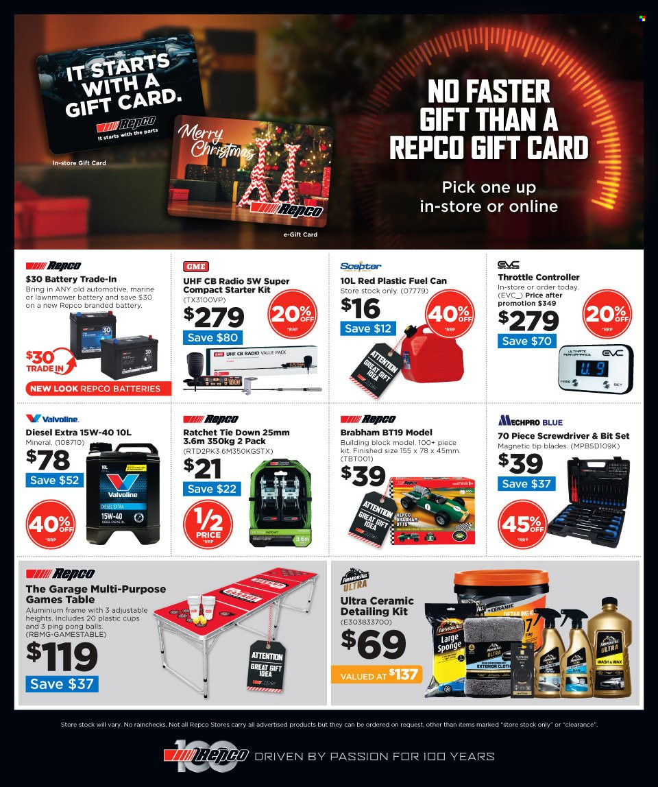 Repco mailer  - 30.11.2022 - 13.12.2022. Page 20.