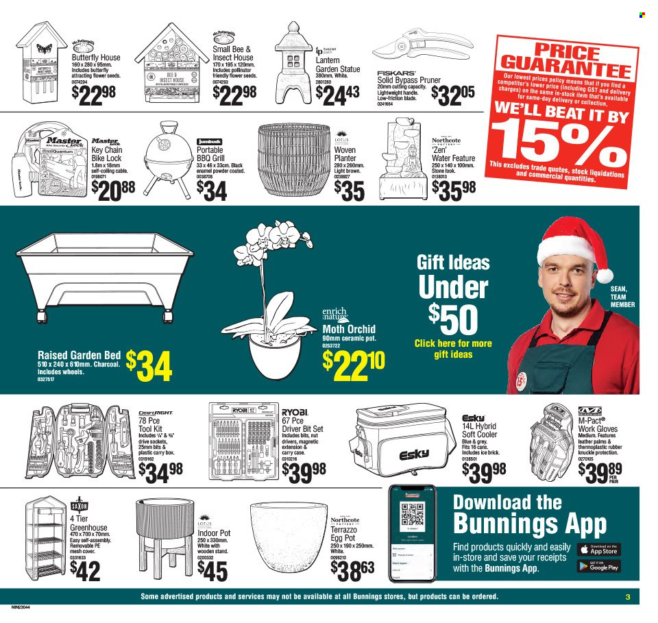 Bunnings Warehouse mailer  - 07.12.2022 - 24.12.2022. Page 3.