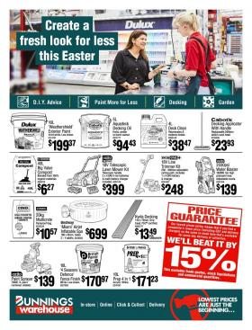 Bunnings Warehouse - Create A Fresh Look For Less This Easter