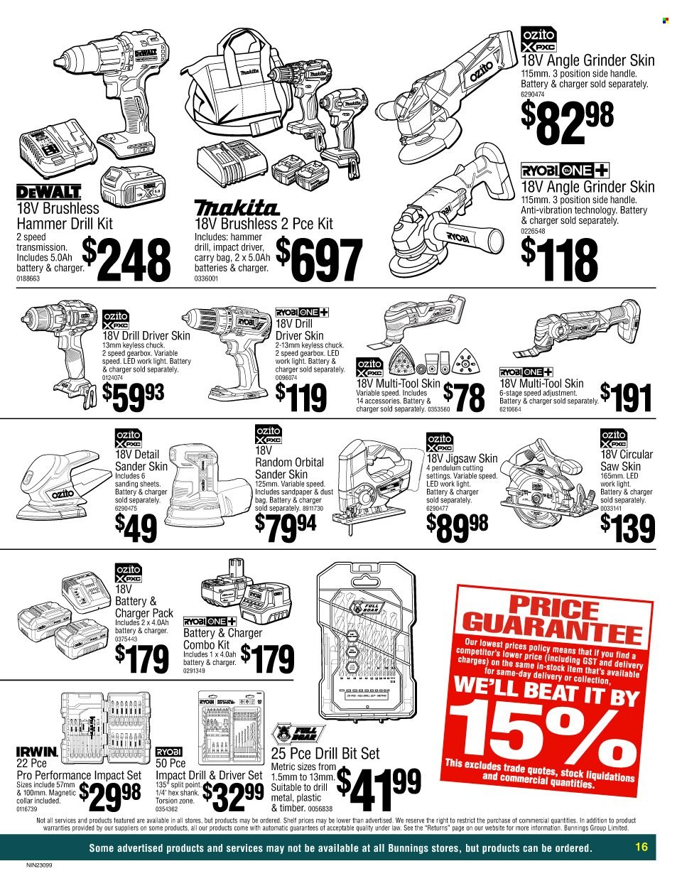 Bunnings Warehouse mailer  - 26.05.2023 - 11.06.2023. Page 16.