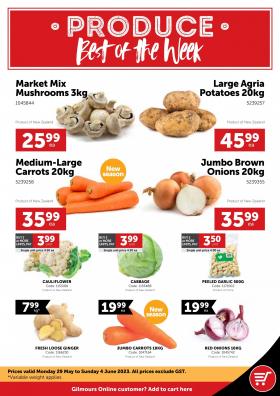 Gilmours - UNI Weekly Fresh Produce Deals