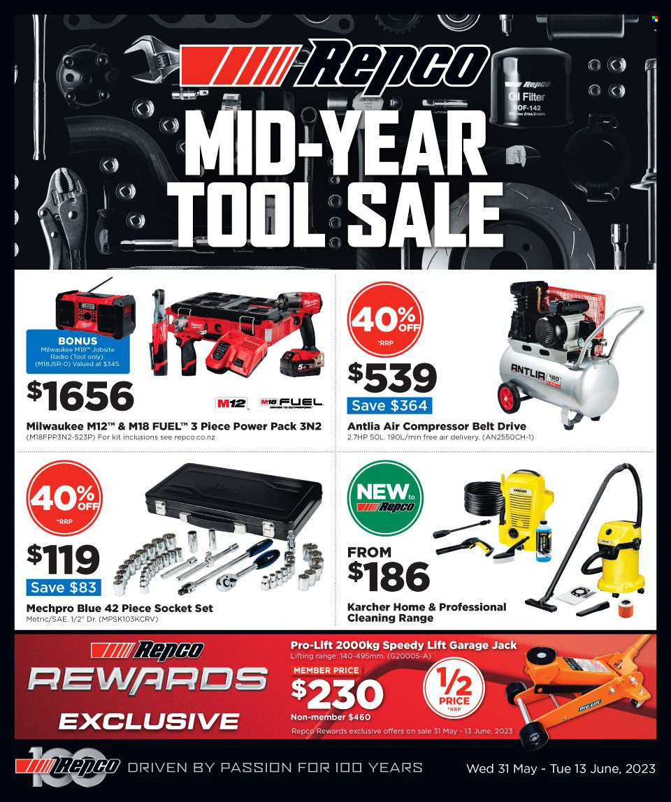 Repco mailer  - 31.05.2023 - 13.06.2023. Page 1.