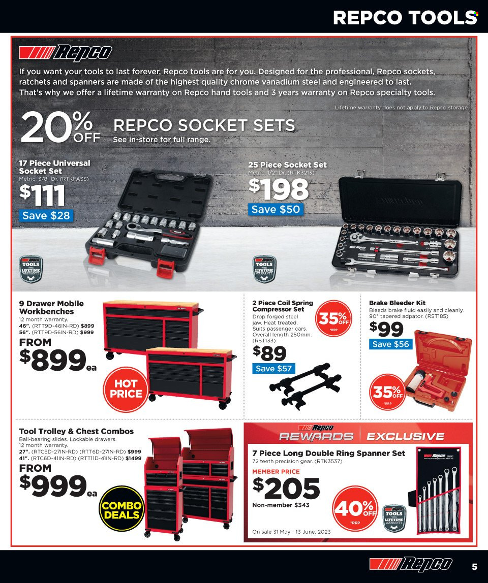 Repco mailer  - 31.05.2023 - 13.06.2023. Page 5.