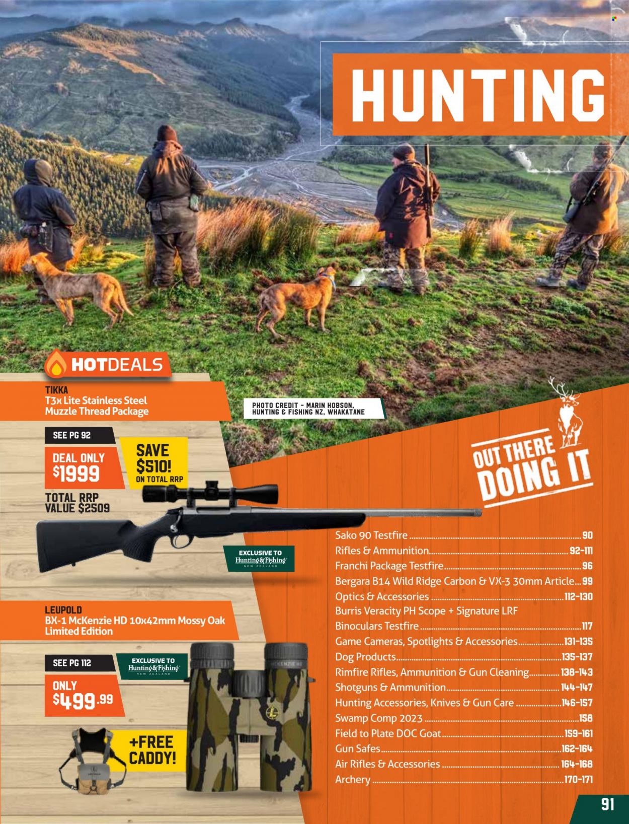 Hunting & Fishing mailer . Page 91.