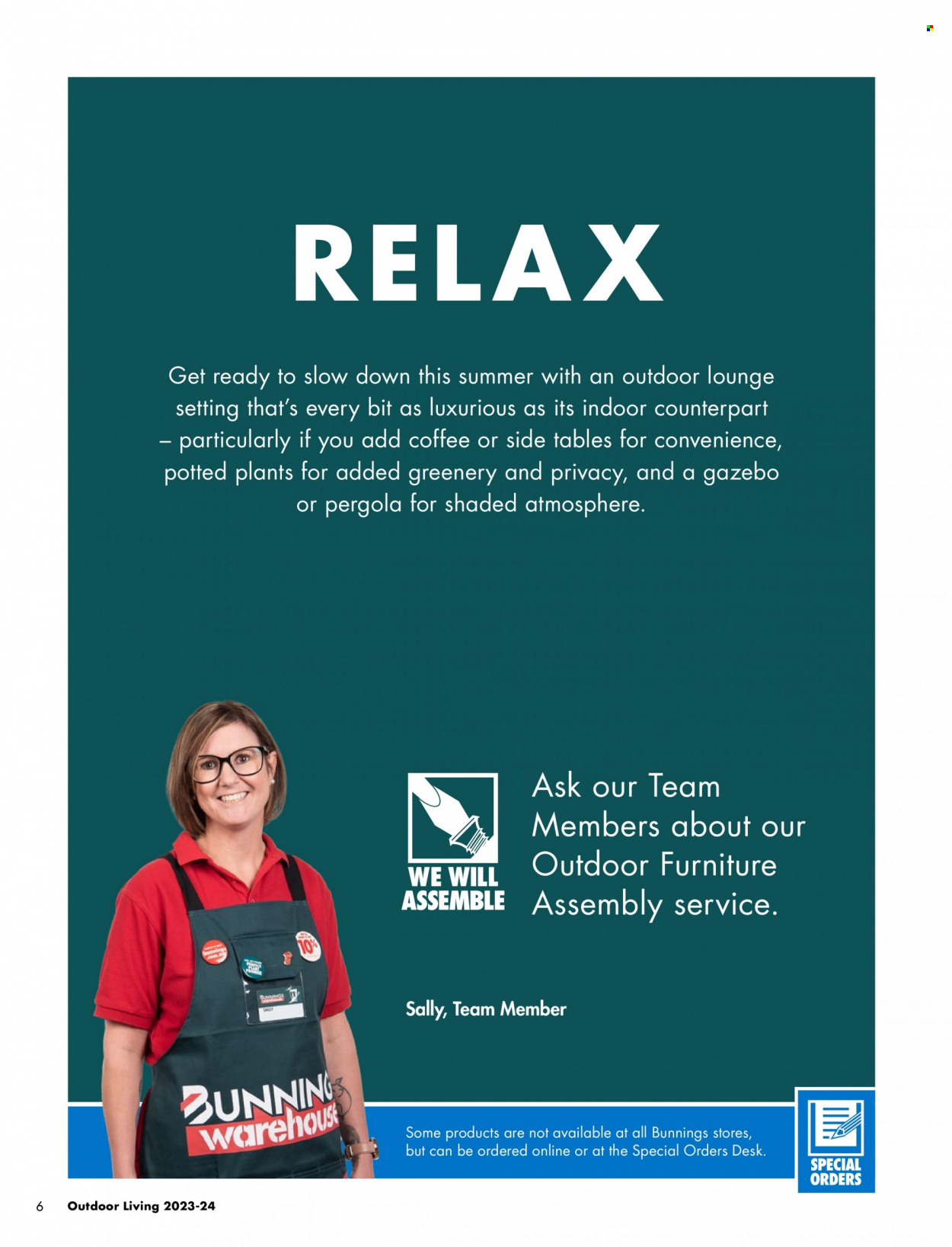 Bunnings Warehouse mailer . Page 6.