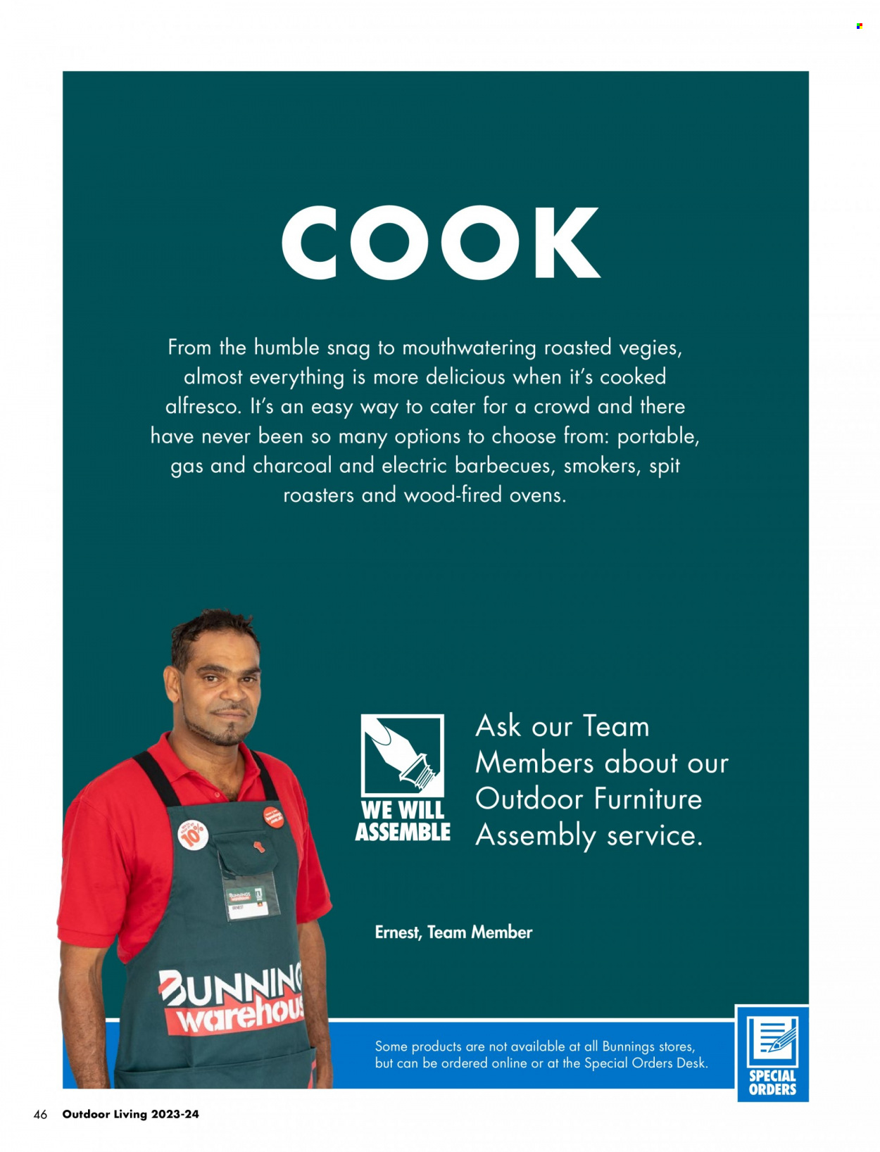 Bunnings Warehouse mailer . Page 46.