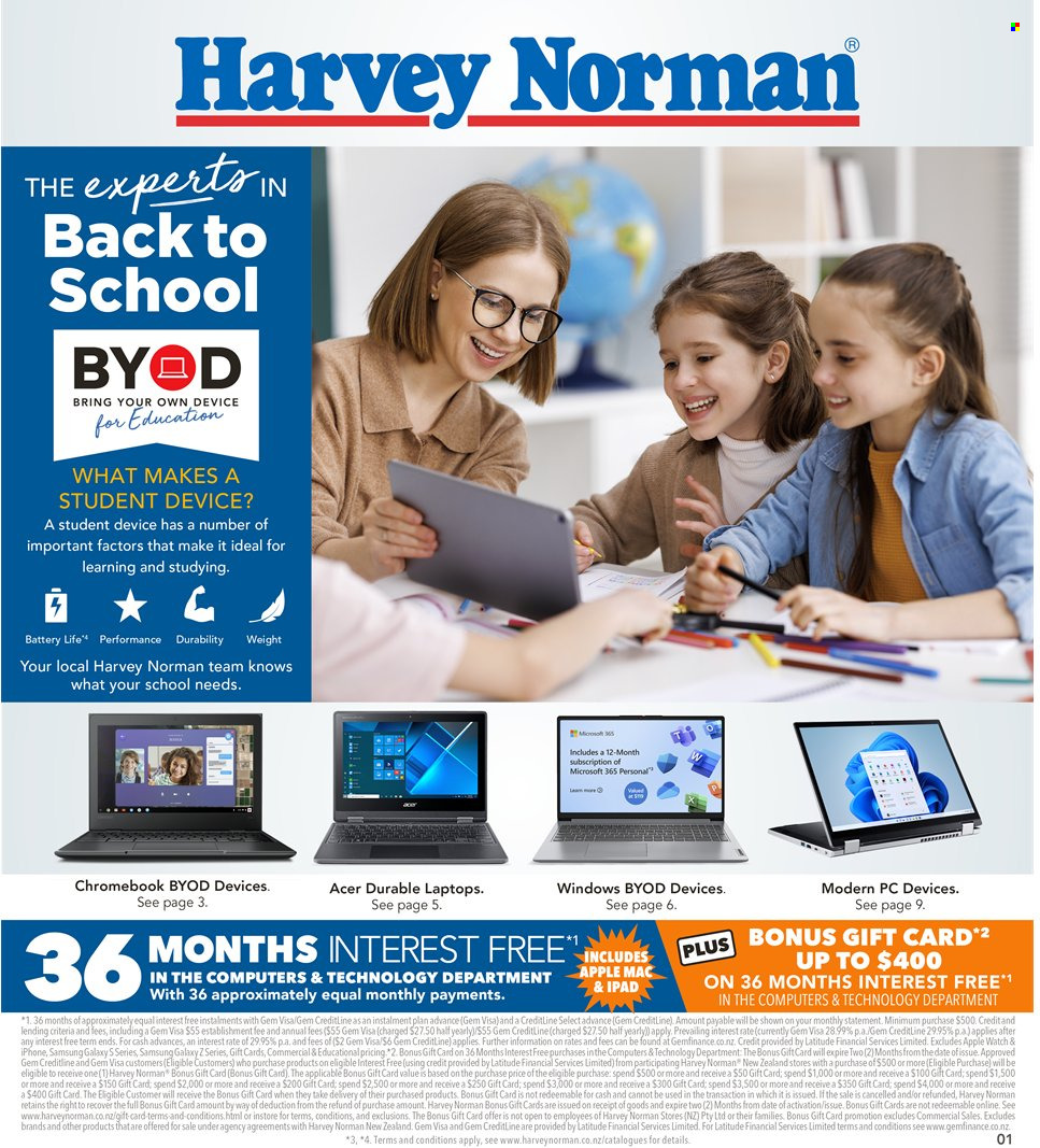 Harvey Norman mailer  - 01.11.2023 - 28.12.2023. Page 1.
