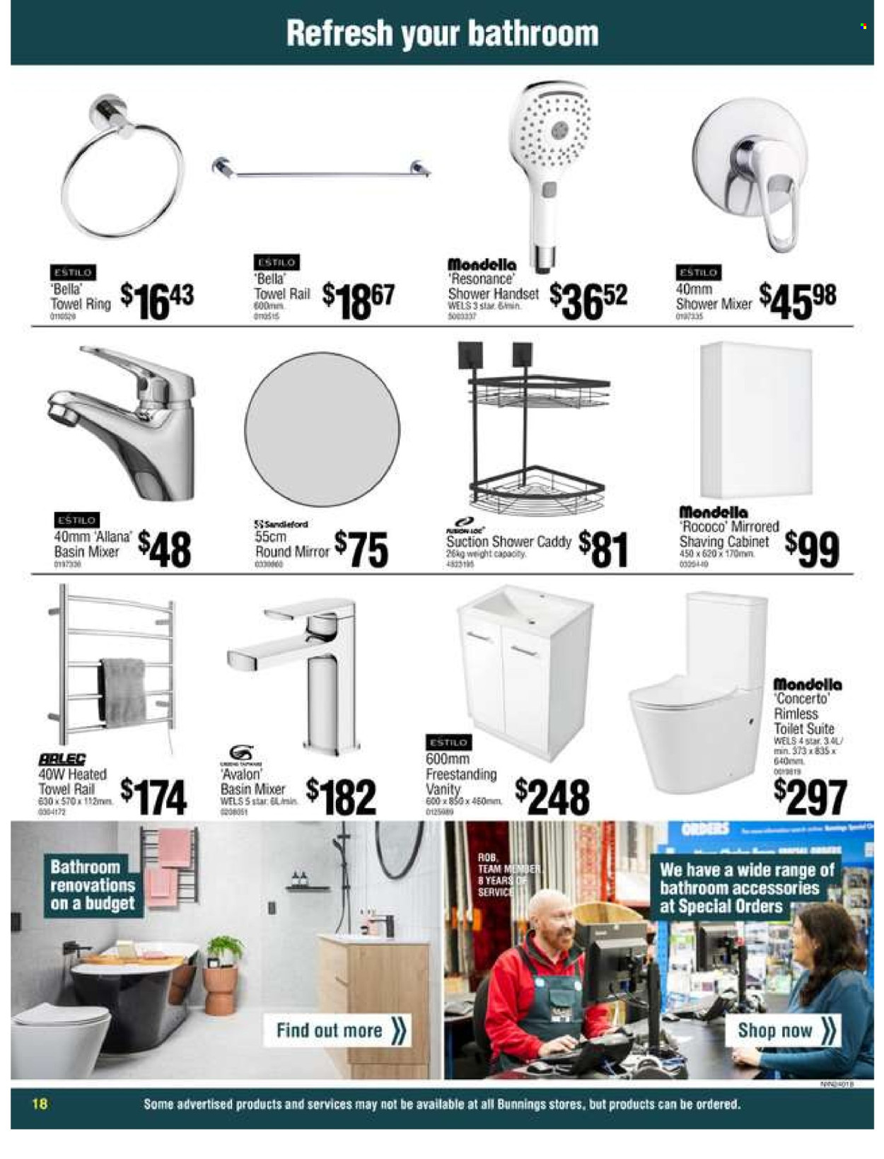 Bunnings Warehouse mailer  - 06.03.2024 - 30.03.2024. Page 18.