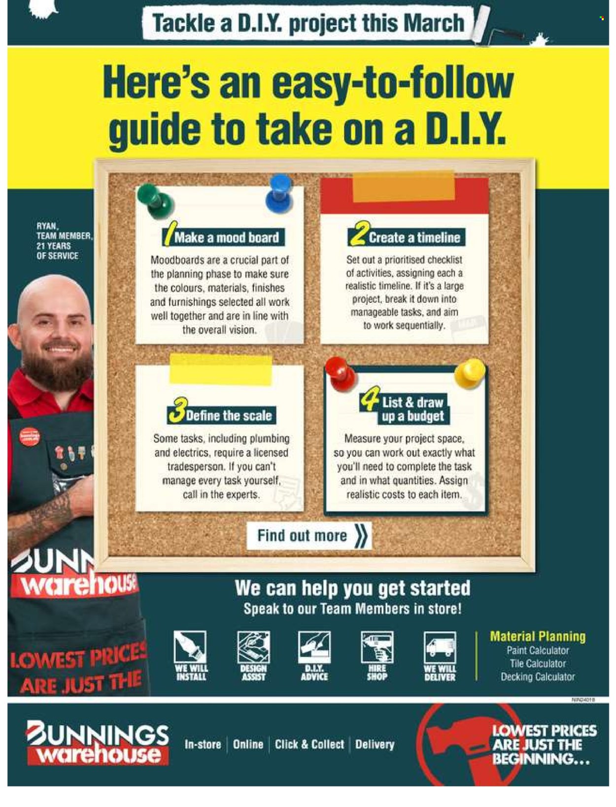 Bunnings Warehouse mailer  - 06.03.2024 - 30.03.2024. Page 24.