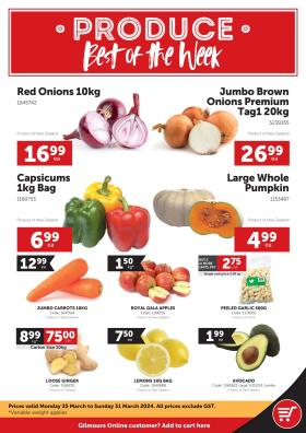 Gilmours - UNI & LNI Weekly Fresh Produce Deals