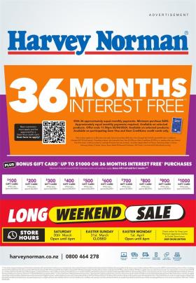Harvey Norman - Long Weekeng Sale