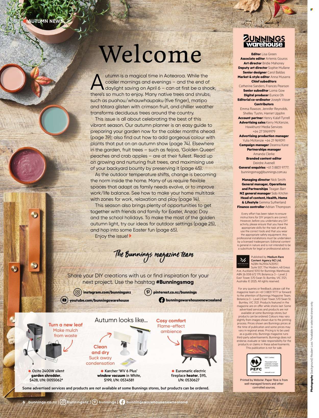 Bunnings Warehouse mailer . Page 6.