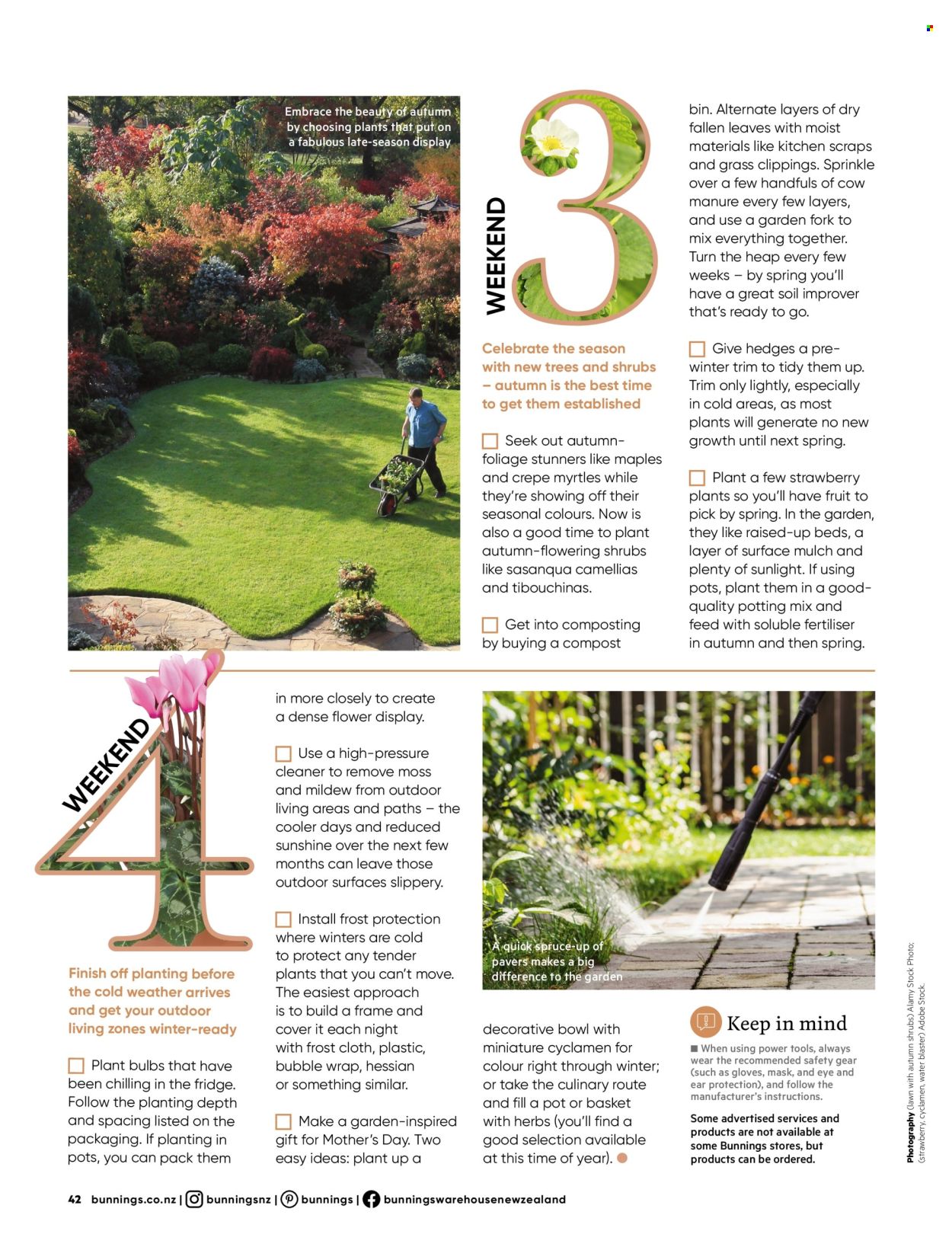 Bunnings Warehouse mailer . Page 42.